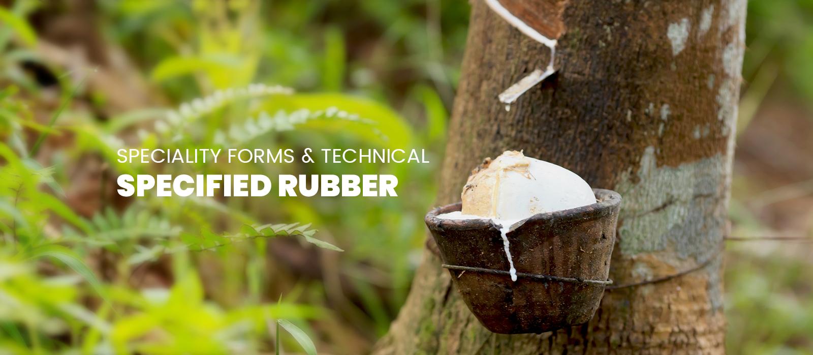 Technically specified natural clearance rubber